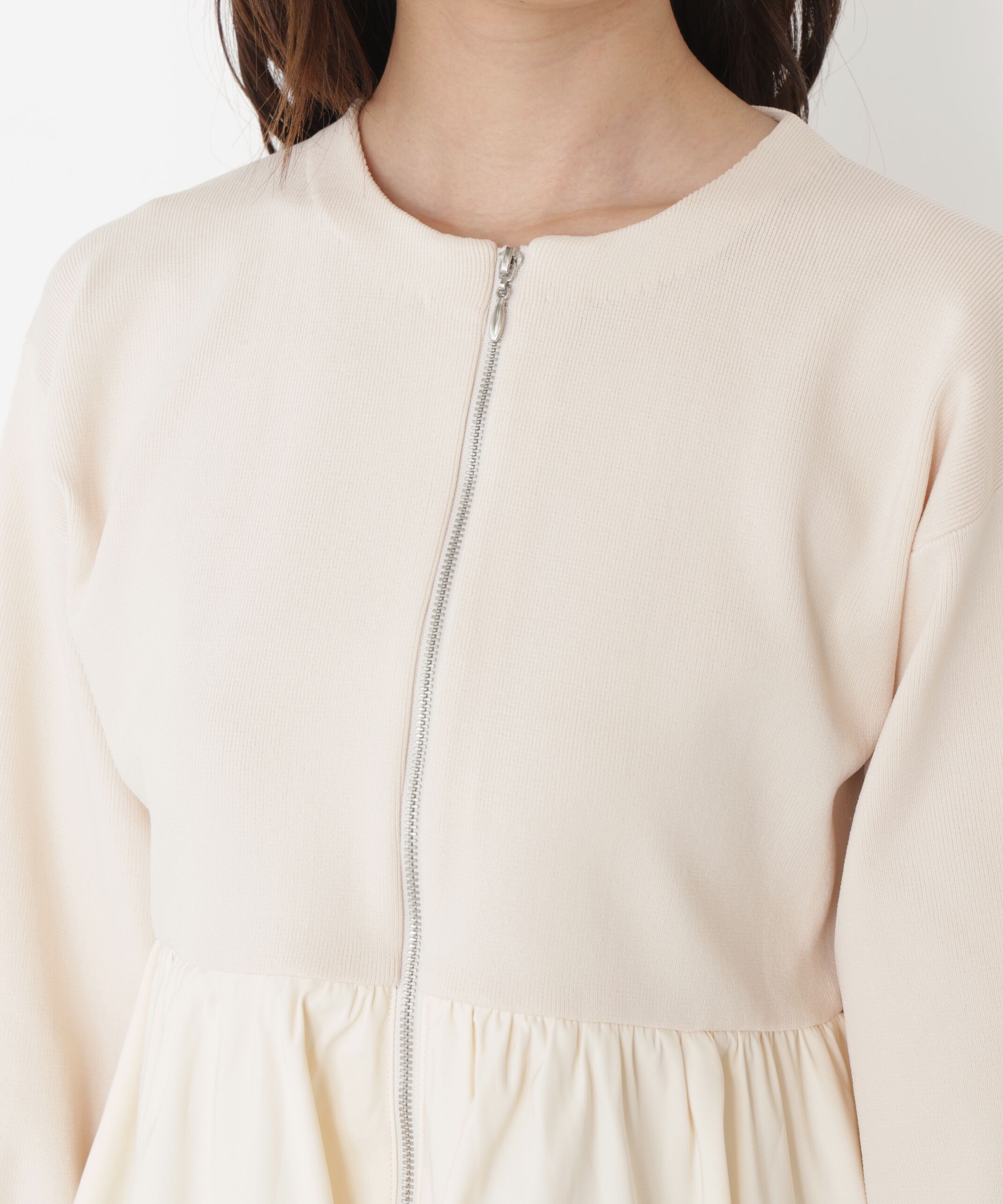 PROPORTION BODY DRESSING「バルーンニットブルゾン 25AW」|ブルゾン・スタジャン|