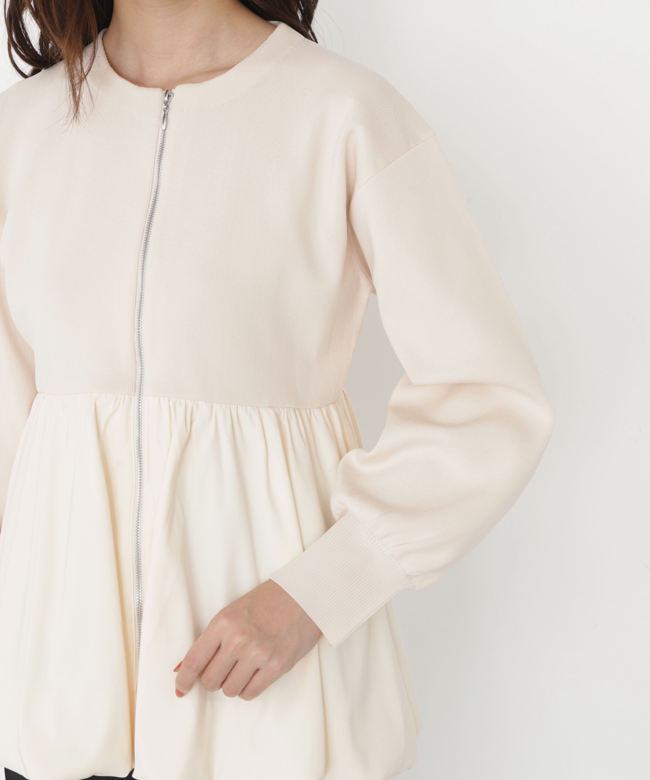 PROPORTION BODY DRESSING「バルーンニットブルゾン 25AW」|ブルゾン・スタジャン|