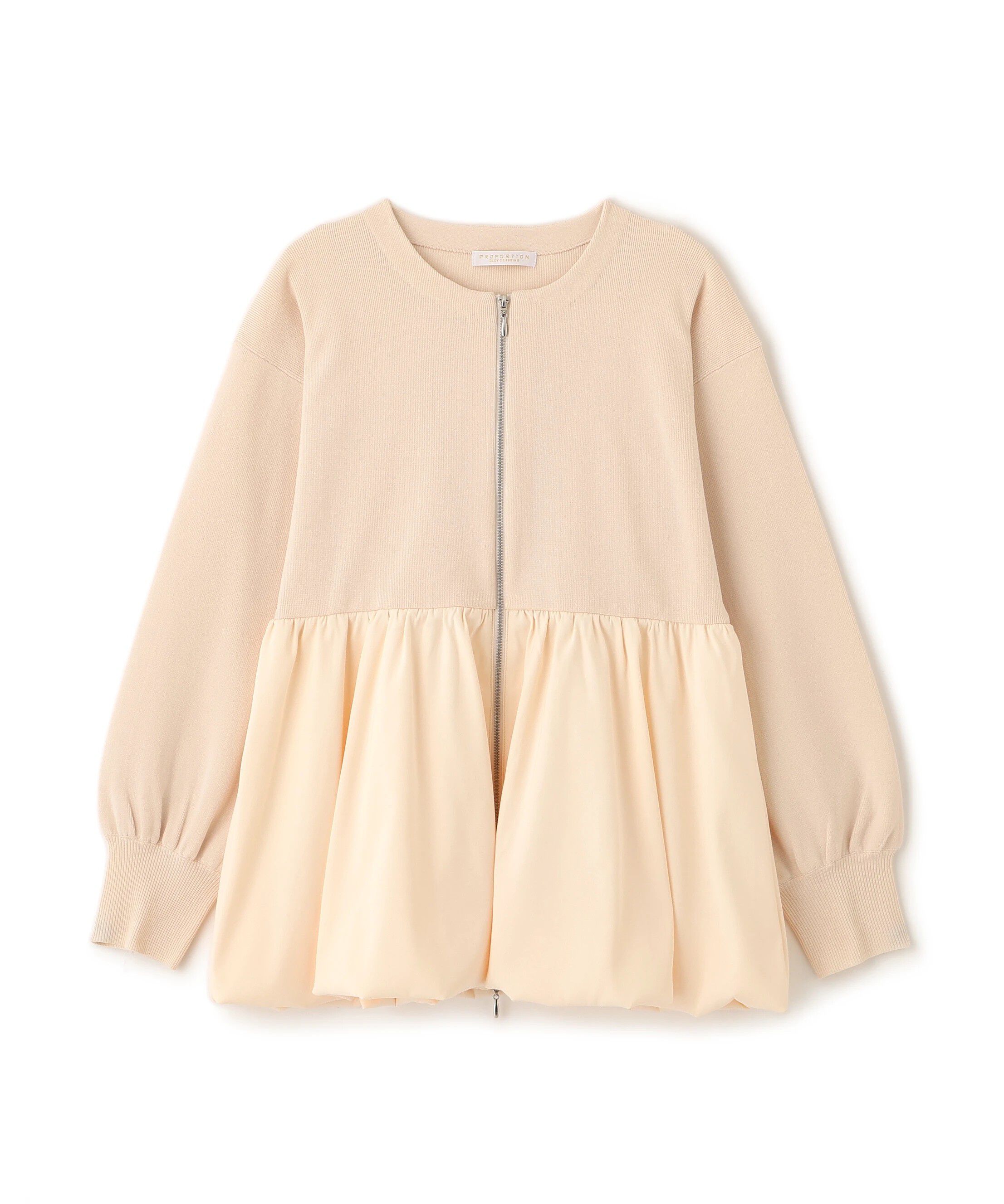 PROPORTION BODY DRESSING「バルーンニットブルゾン 25AW」|ブルゾン・スタジャン|