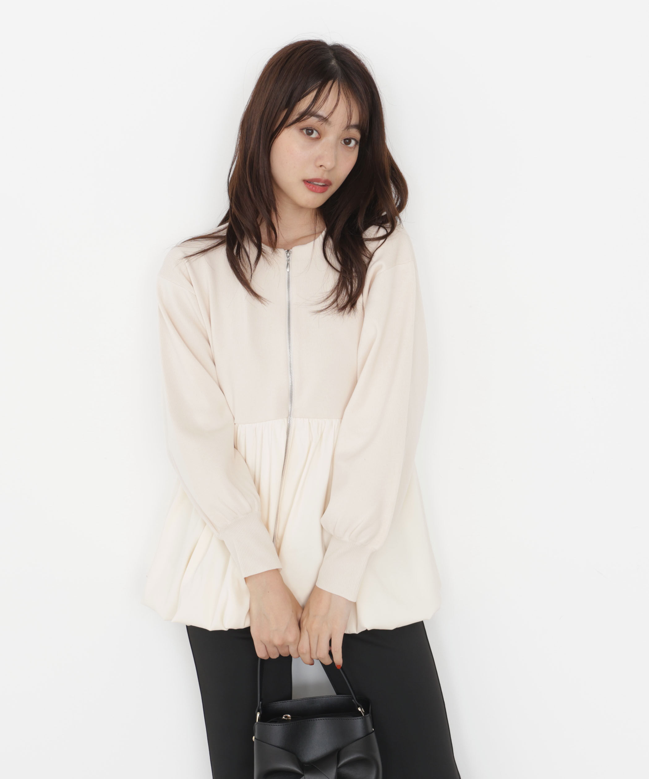PROPORTION BODY DRESSING「バルーンニットブルゾン 25AW」|ブルゾン・スタジャン|