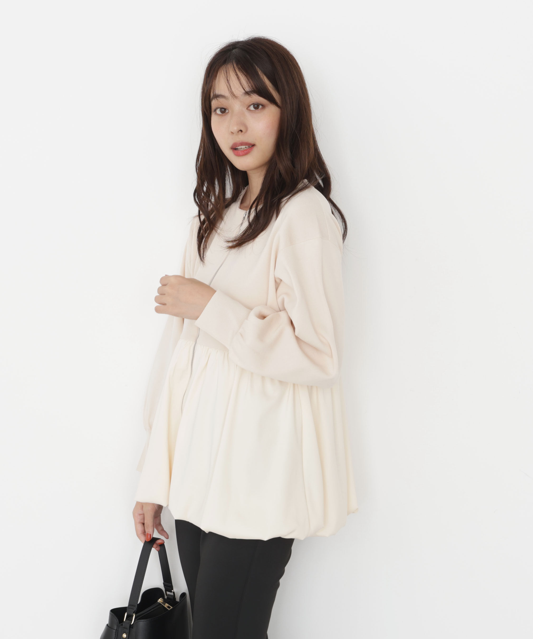 PROPORTION BODY DRESSING「バルーンニットブルゾン 25AW」|ブルゾン・スタジャン|