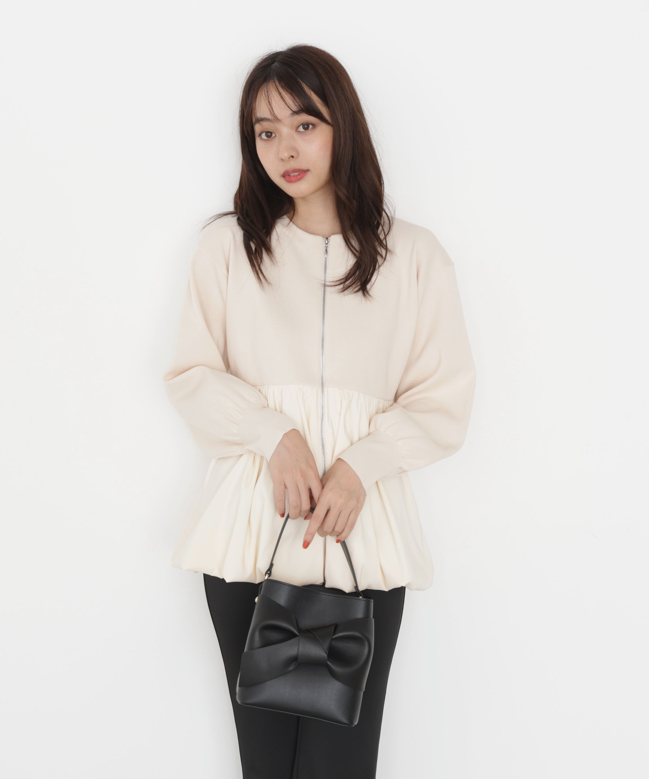 PROPORTION BODY DRESSING「バルーンニットブルゾン 25AW」|ブルゾン・スタジャン|