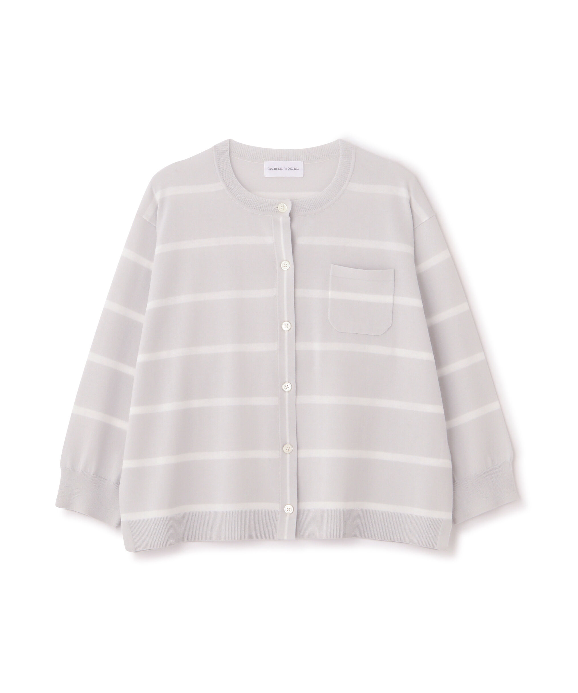  「◆【ウォッシャブル・接触冷感】ランダムボーダーカーディガン」|ニット・セーター|