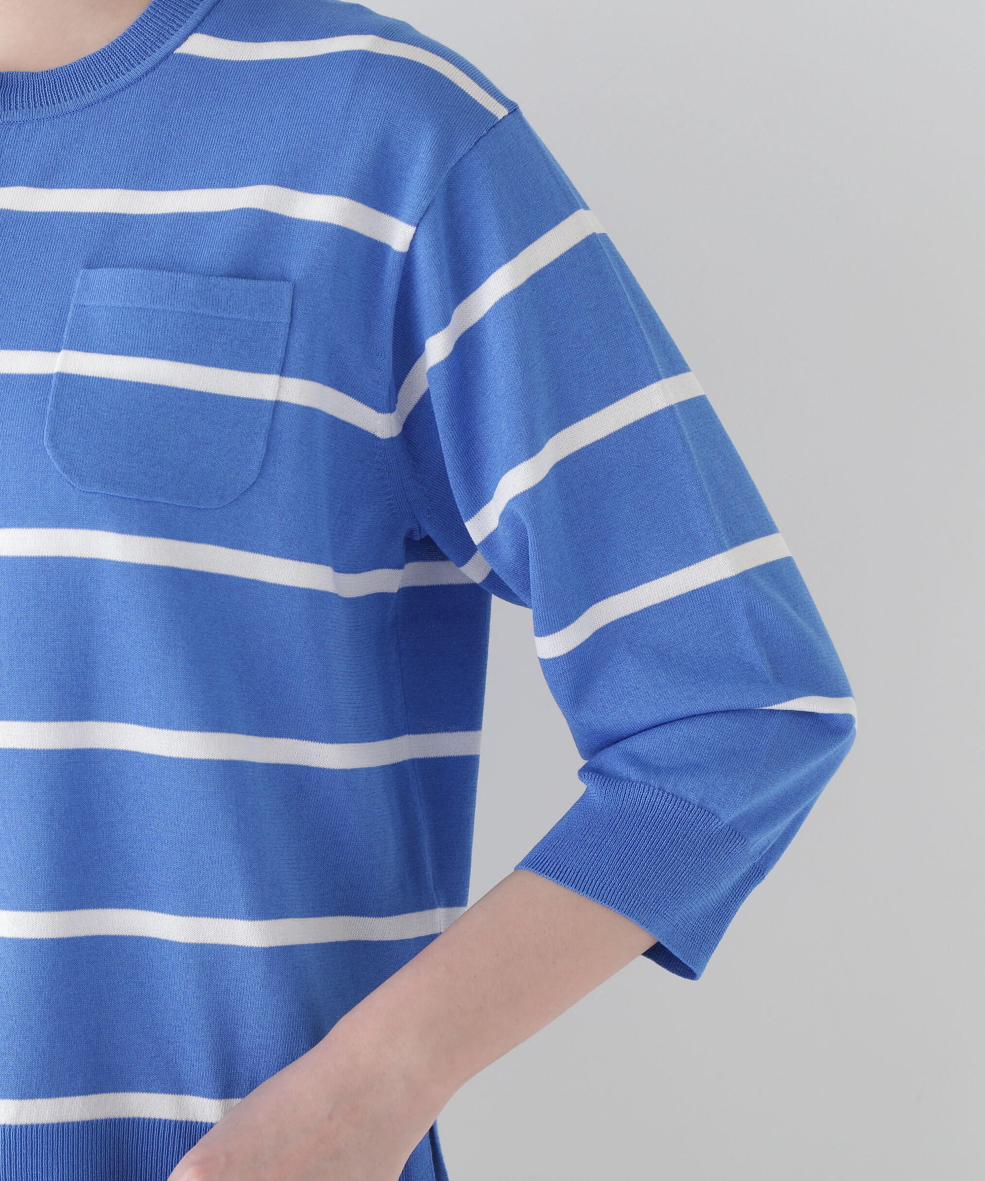  「◆【ウォッシャブル・接触冷感】ランダムボーダーカーディガン」|ニット・セーター|