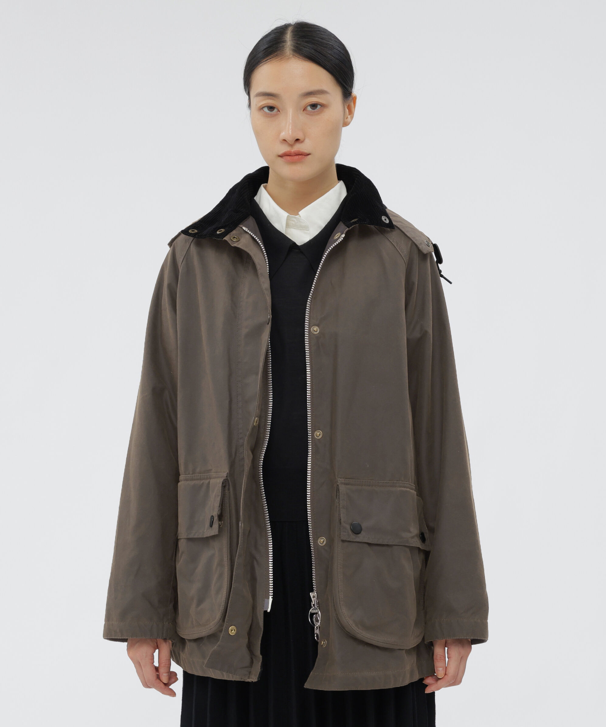  「WAXED COTTON BLOUSON」|ブルゾン・スタジャン|KHAKI