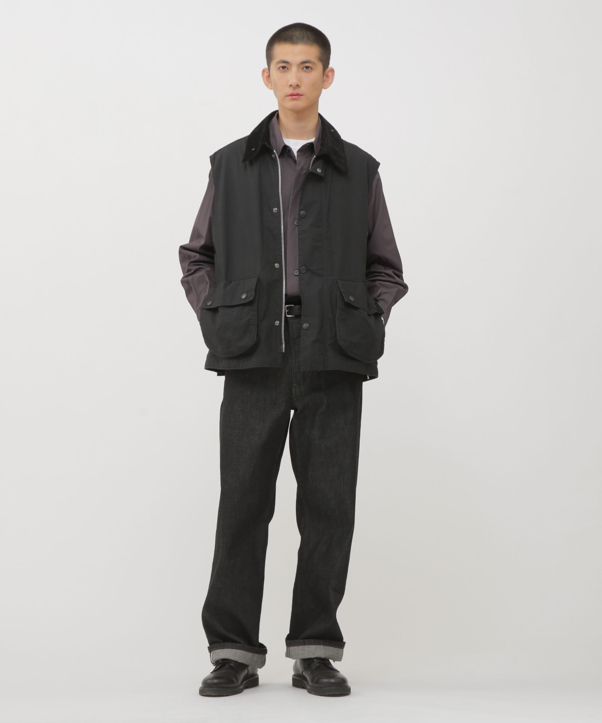 MARGARET HOWELL「DRY WAX COTTON BLOUSON」|ブルゾン・スタジャン|