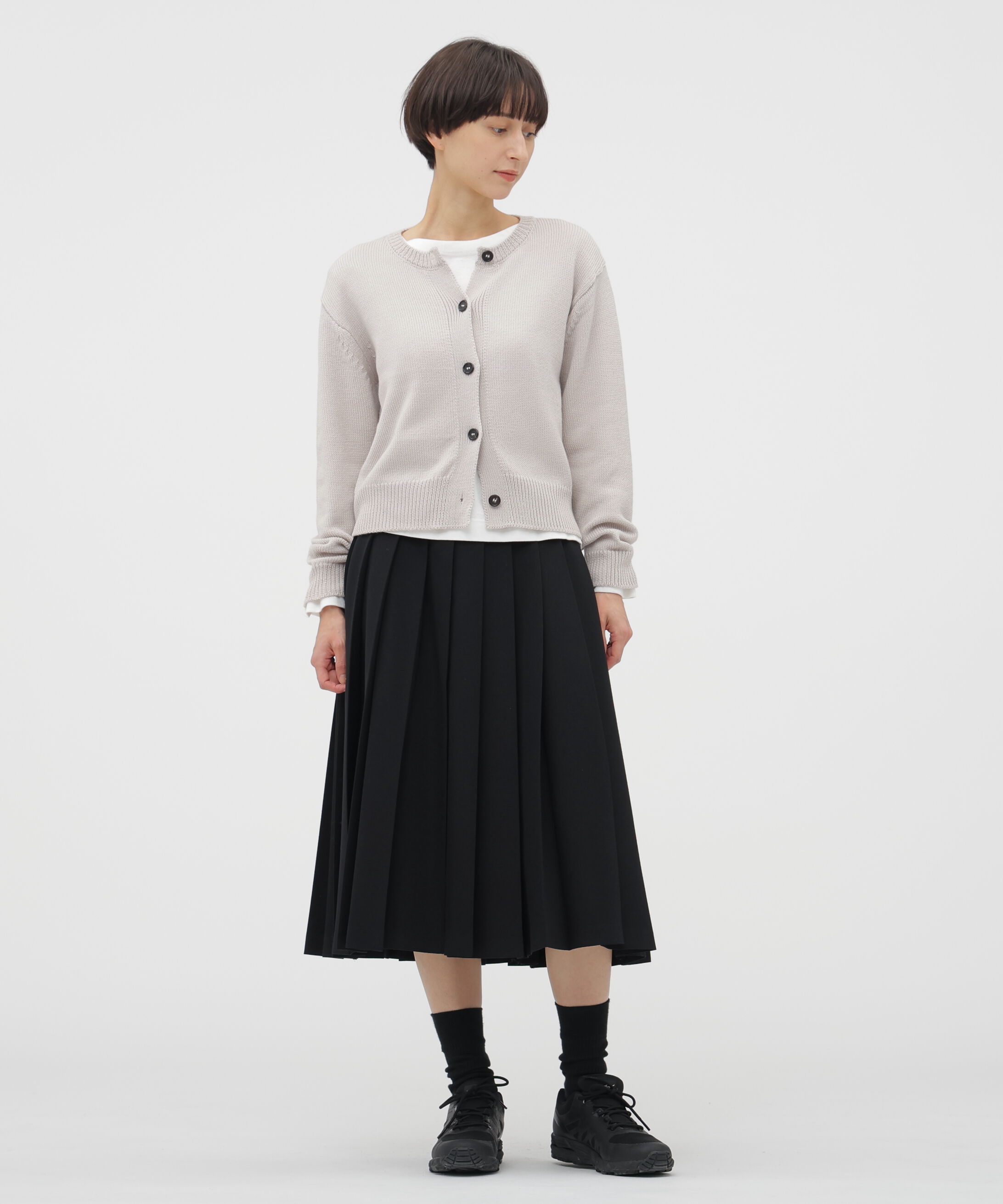  「CORD YARN WOOL KNITWEAR」|カーディガン|