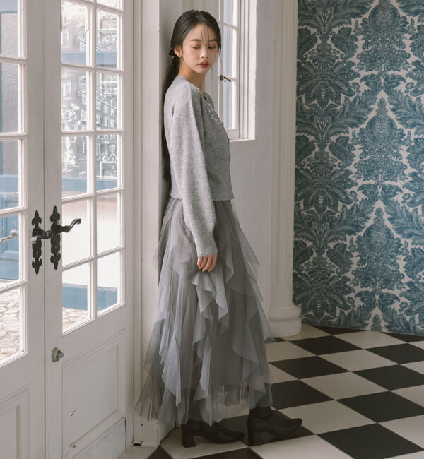 archives「ビジューニットカーディガン」|カーディガン|