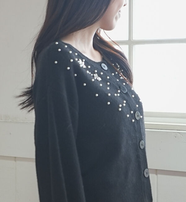 archives「ビジューニットカーディガン」|カーディガン|