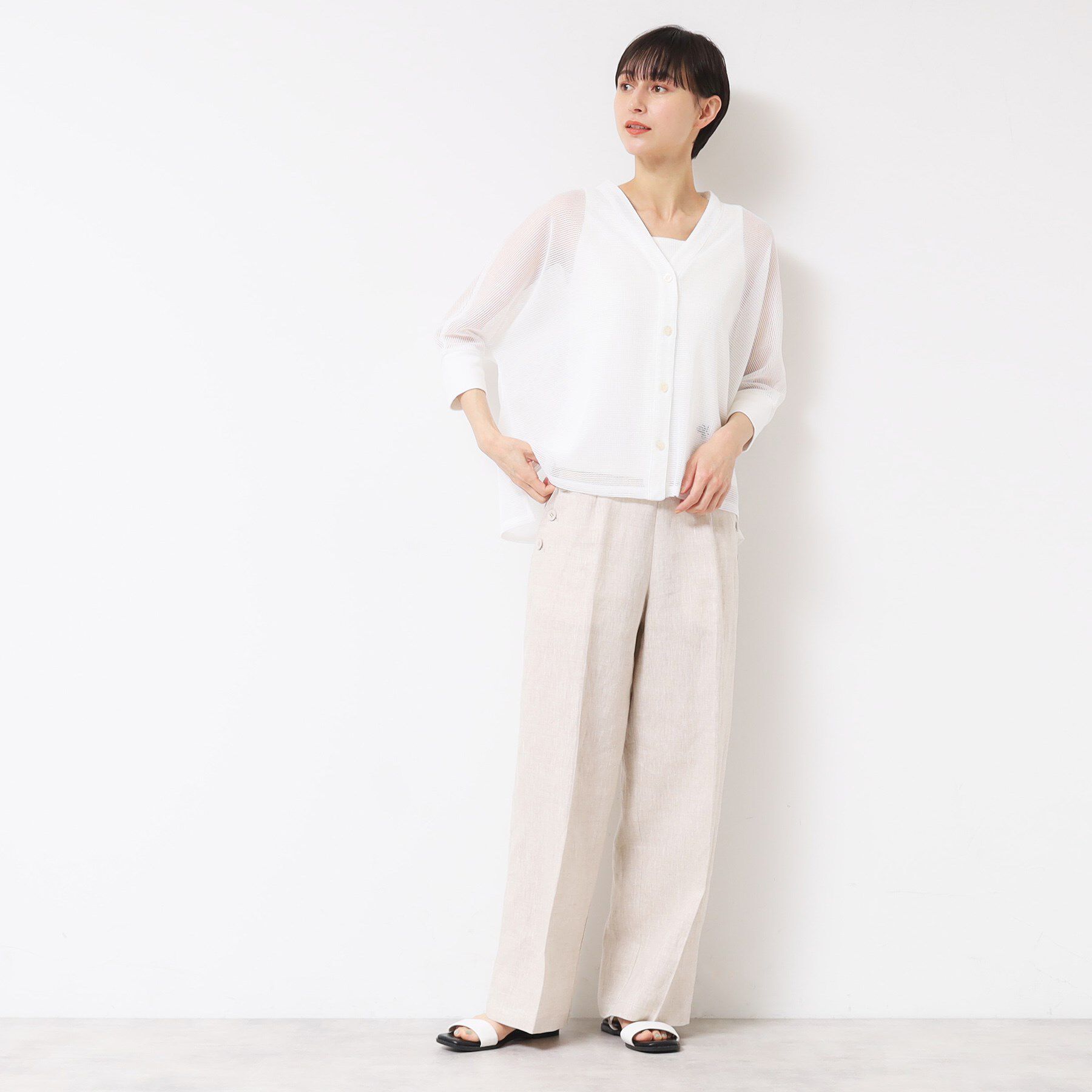 Dessin「【洗える】メッシュカーディガン」|カーディガン|