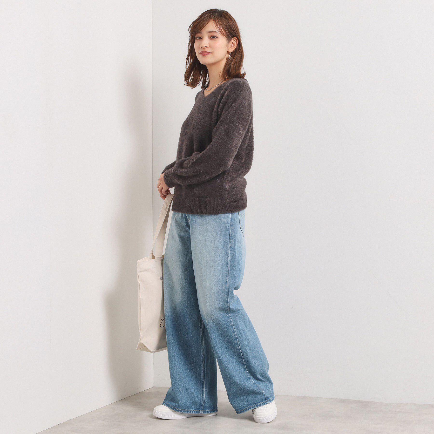 ITS&rsquo;DEMO「Lee Babe ワイドジーンズ」|デニム|