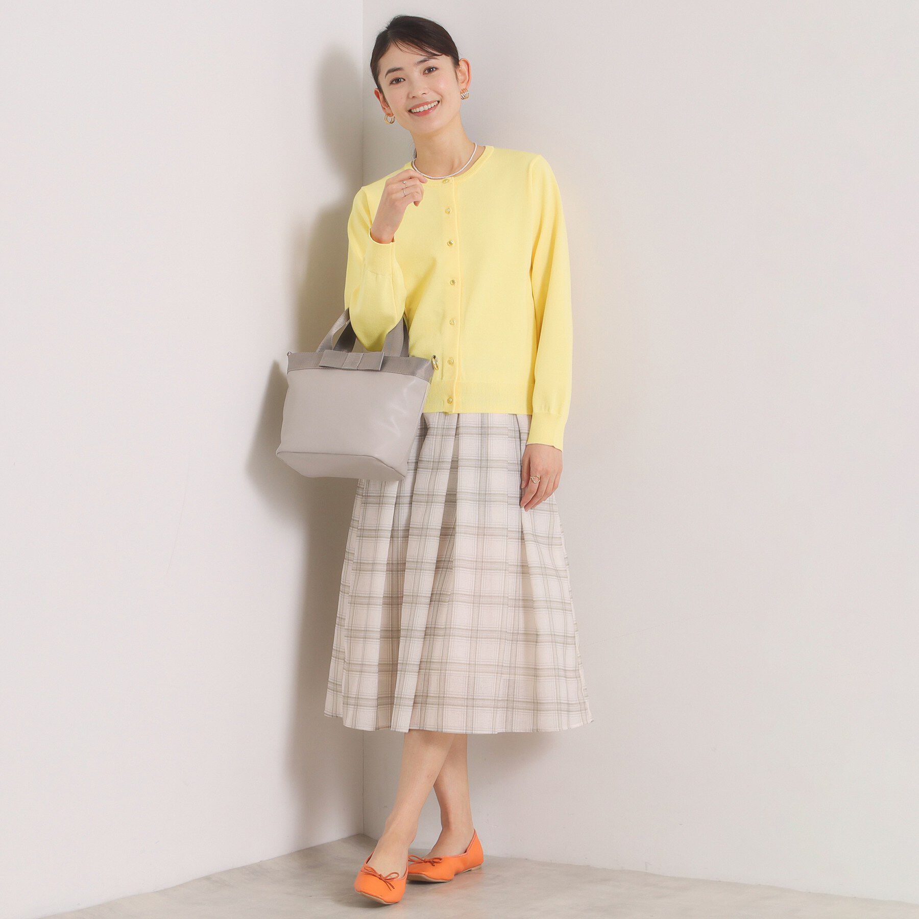 ITS&rsquo;DEMO「【縮みに強いタフニット】クルーカーディガン」|カーディガン|