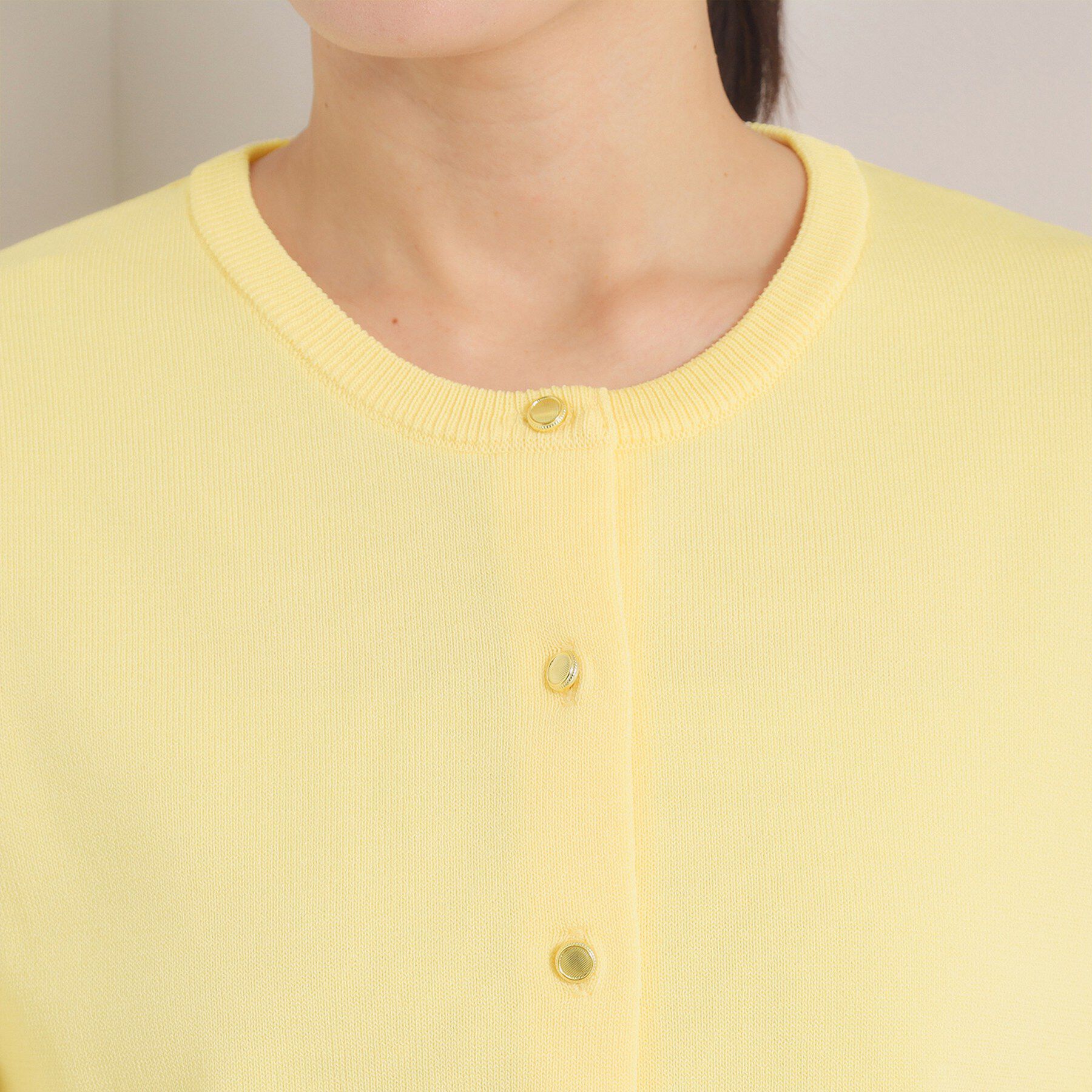 ITS&rsquo;DEMO「【縮みに強いタフニット】クルーカーディガン」|カーディガン|