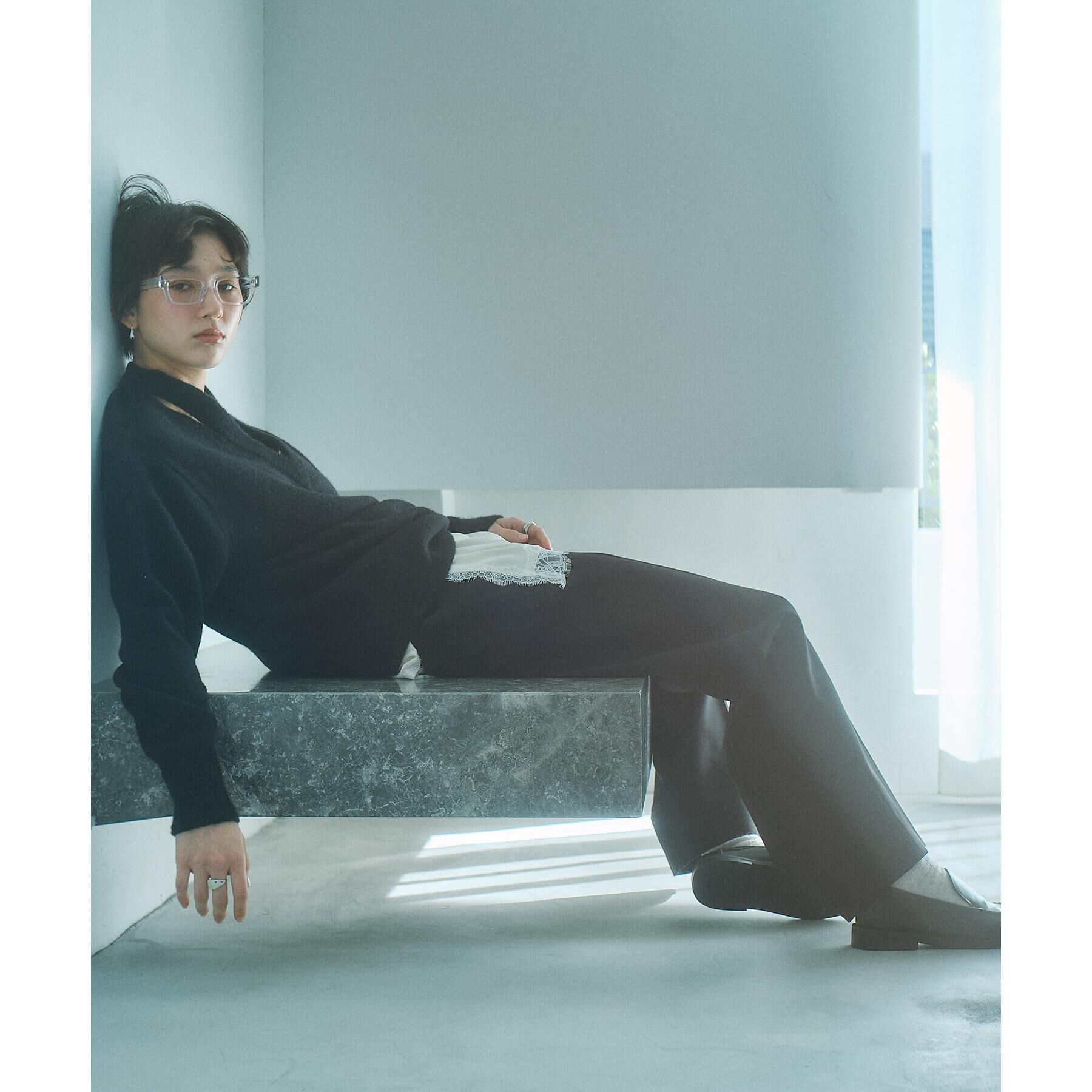 CODE A「M cloudy over V pullover」|ニット・セーター|