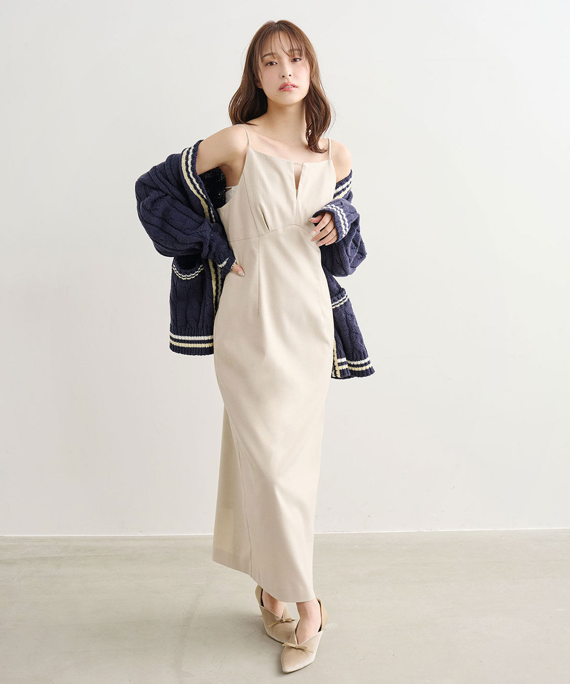 COCO DEAL「ケーブルラインニットカーディガン」|ニット・セーター|