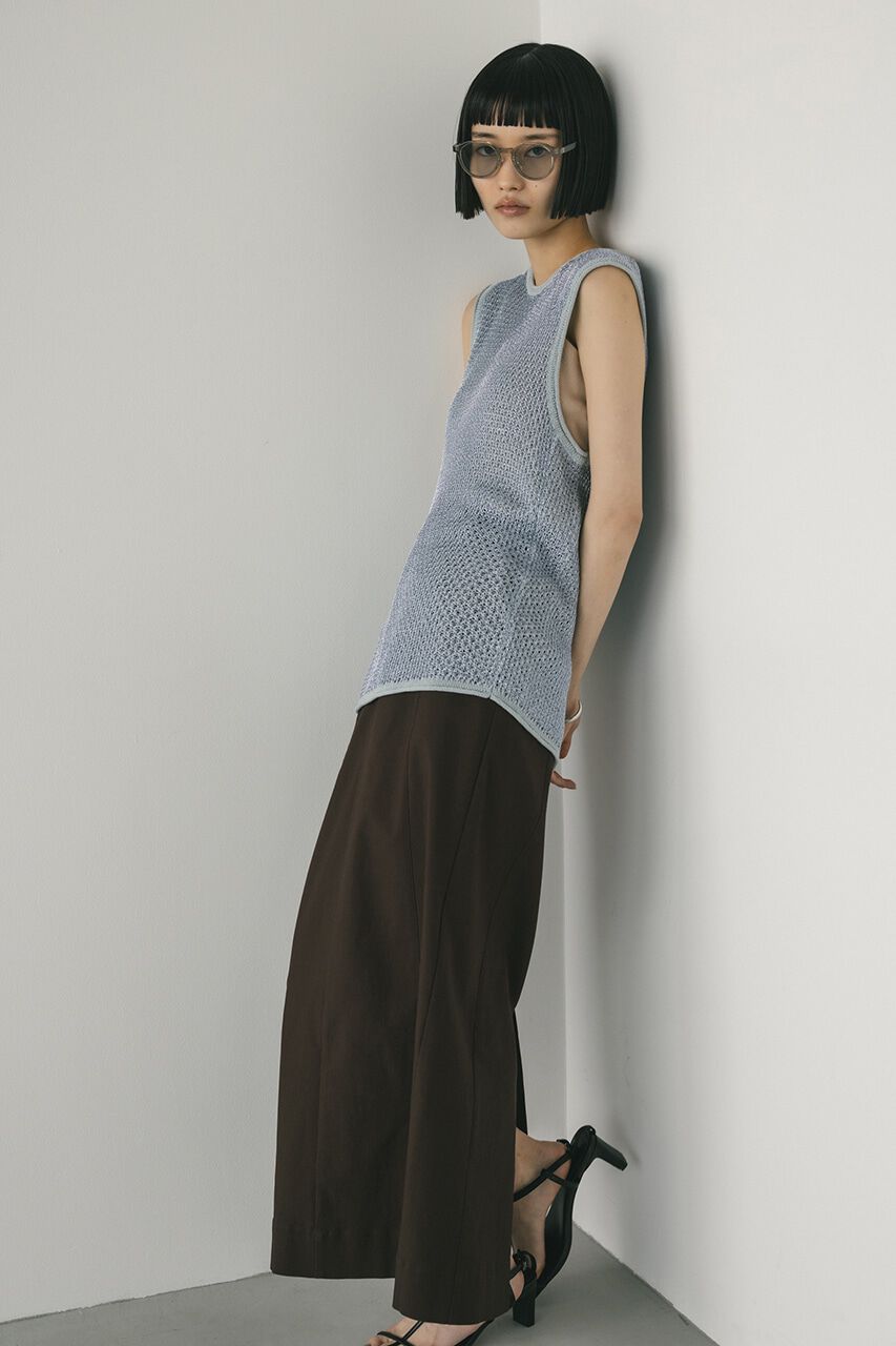 STYLEMIXER「グロスヤーンニットタンク」|タンクトップ|SAX