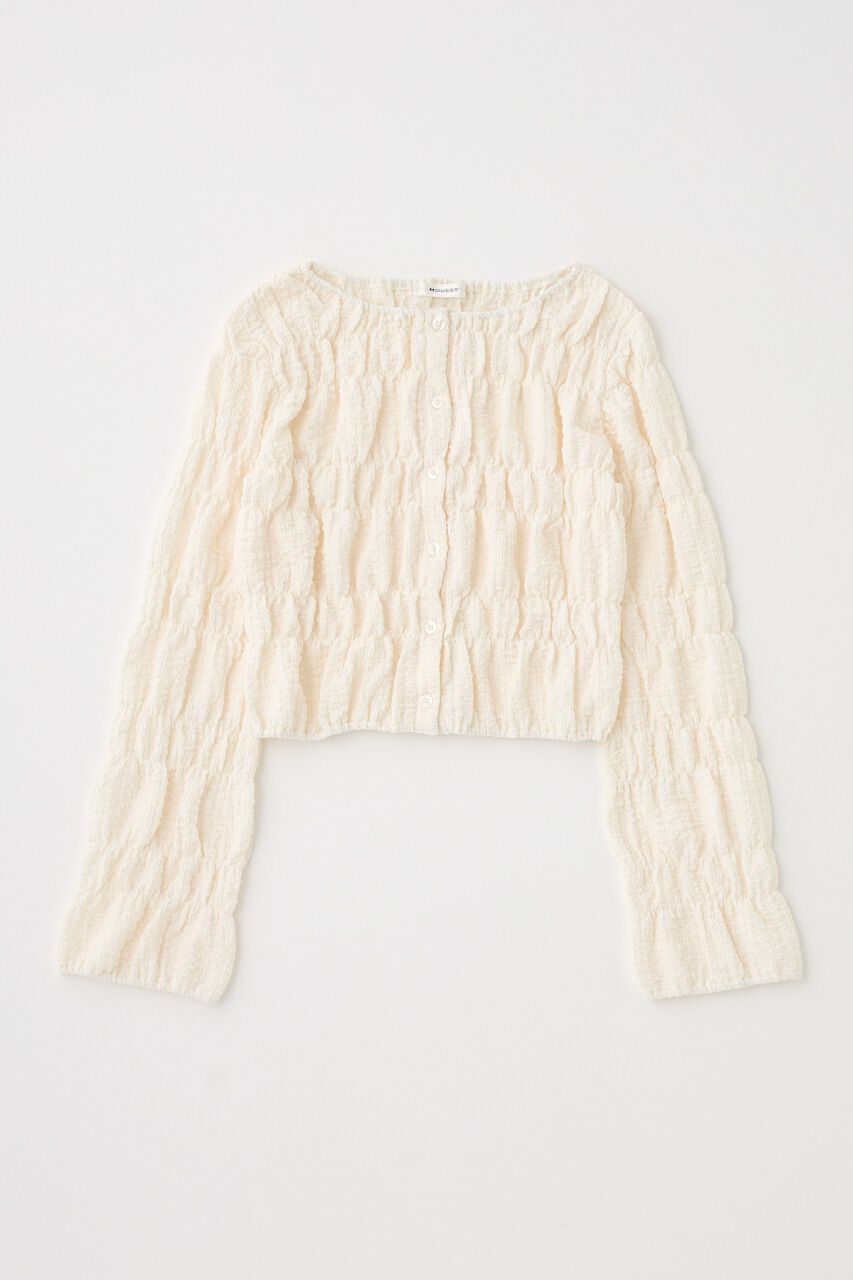 MOUSSY「SHIRRING カーディガン」|Tシャツ・カットソー|