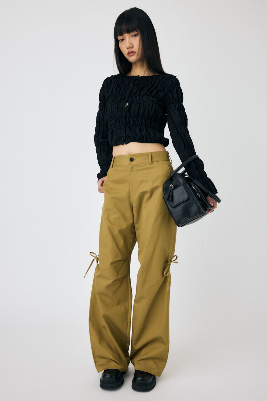 MOUSSY「SHIRRING カーディガン」|Tシャツ・カットソー|