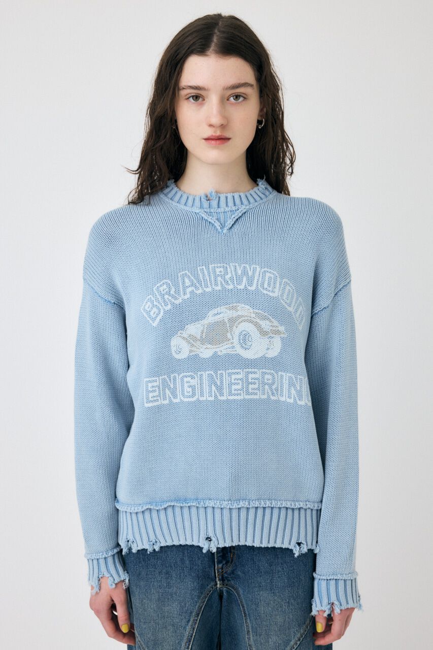 MOUSSY「VINTAGE LIKE PRINTED セーター」|ニット・セーター|