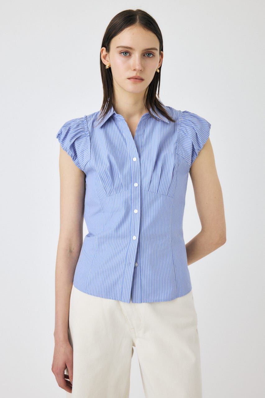 MOUSSY「PIN STRIPE FIT シャツ」|シャツ・ブラウス|
