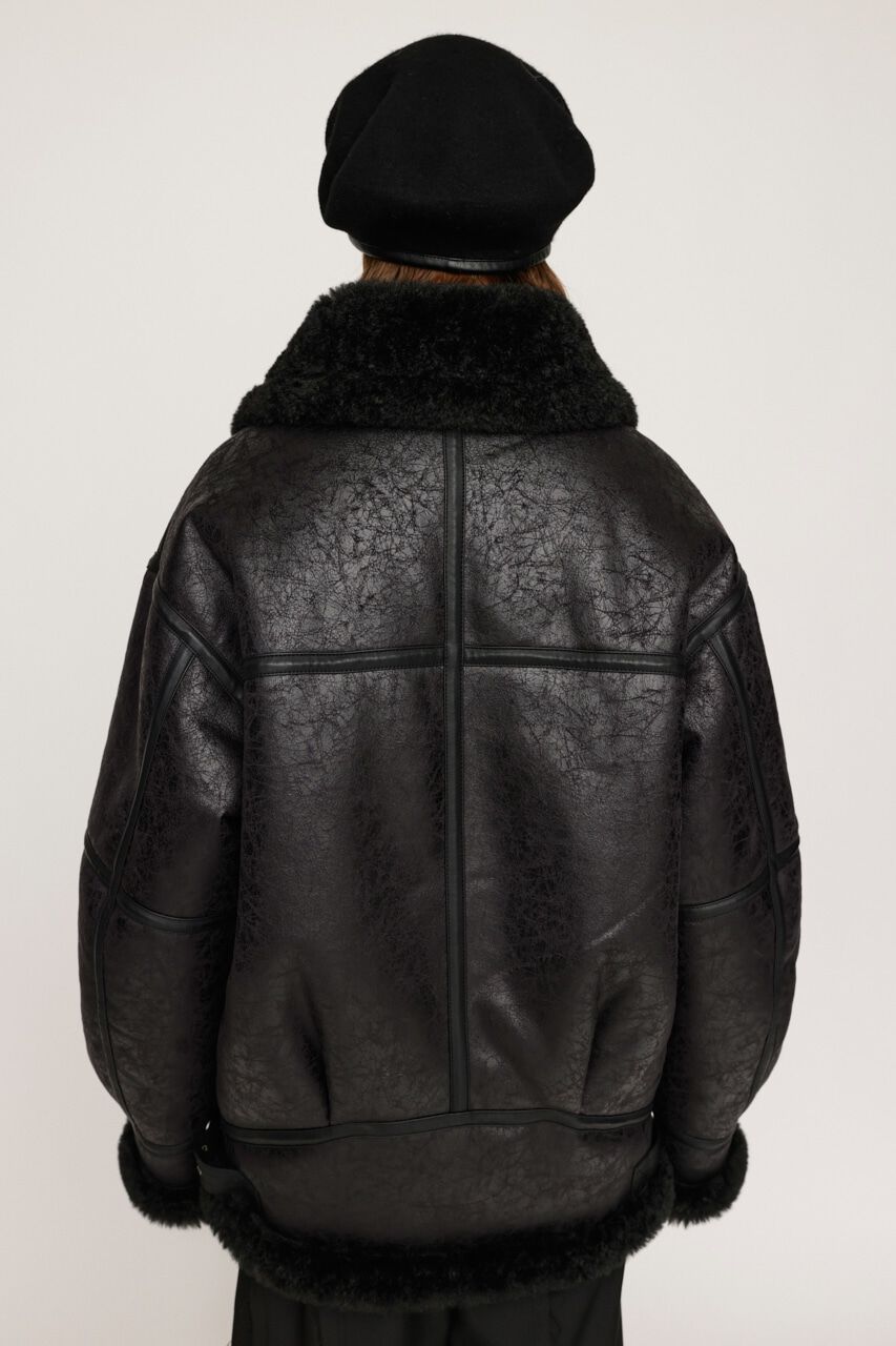 SLY「VINTAGE FAUX SHEARLING ジャケット」|ブルゾン・スタジャン|
