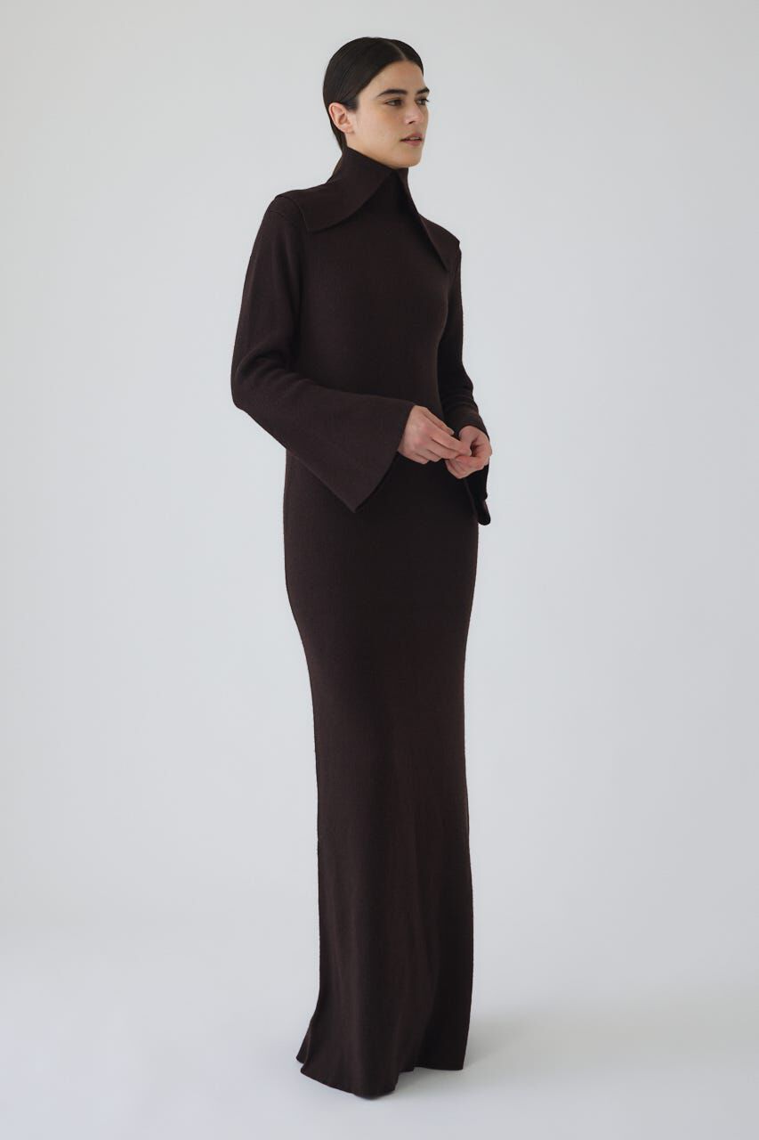 RIM.ARK 「Long high collar knit dress」|ワンピース|