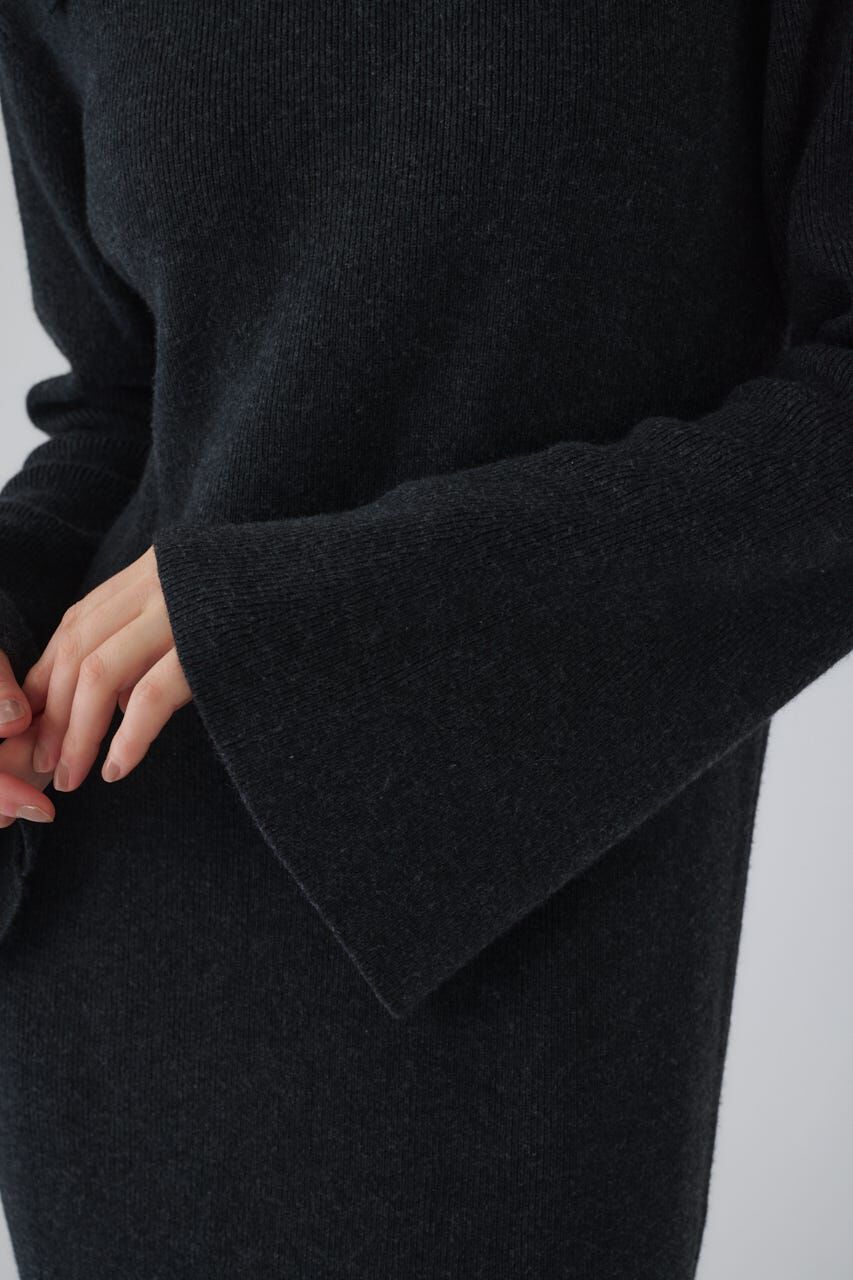 RIM.ARK 「Long high collar knit dress」|ワンピース|