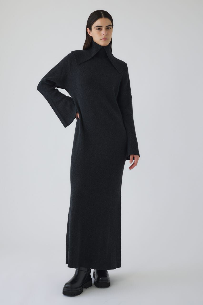 RIM.ARK 「Long high collar knit dress」|ワンピース|
