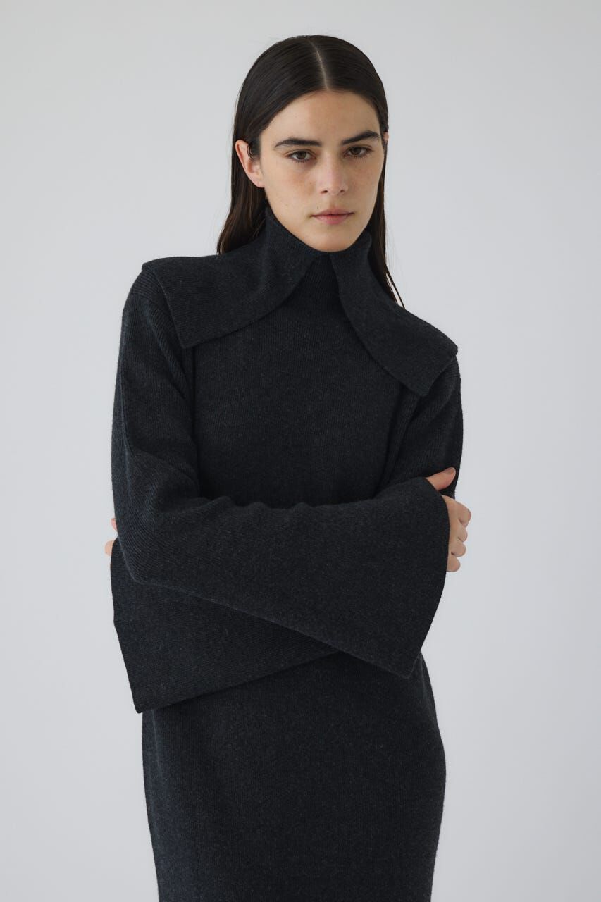 RIM.ARK 「Long high collar knit dress」|ワンピース|
