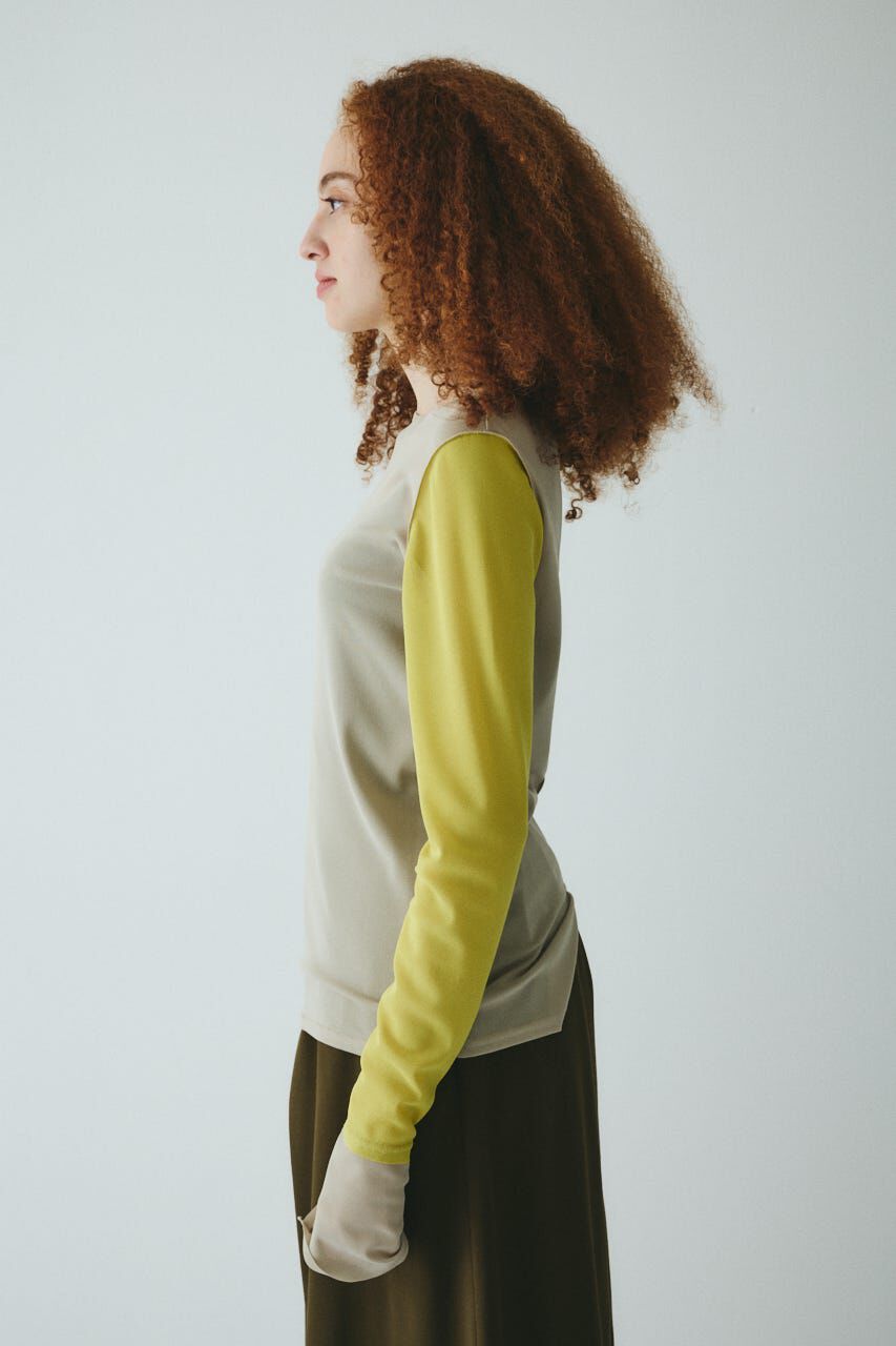 HeRIN.CYE「Crew neck mesh inner tops」|Tシャツ・カットソー|