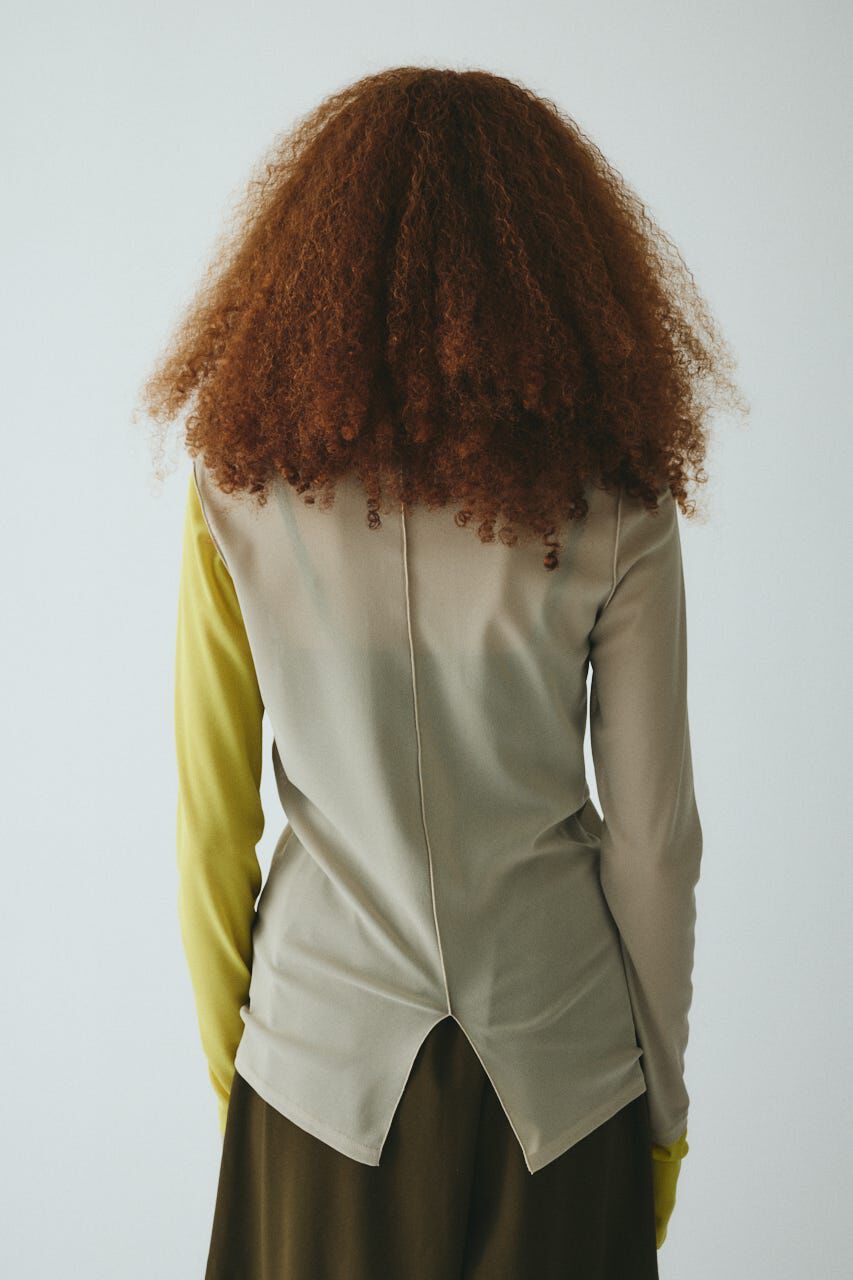 HeRIN.CYE「Crew neck mesh inner tops」|Tシャツ・カットソー|