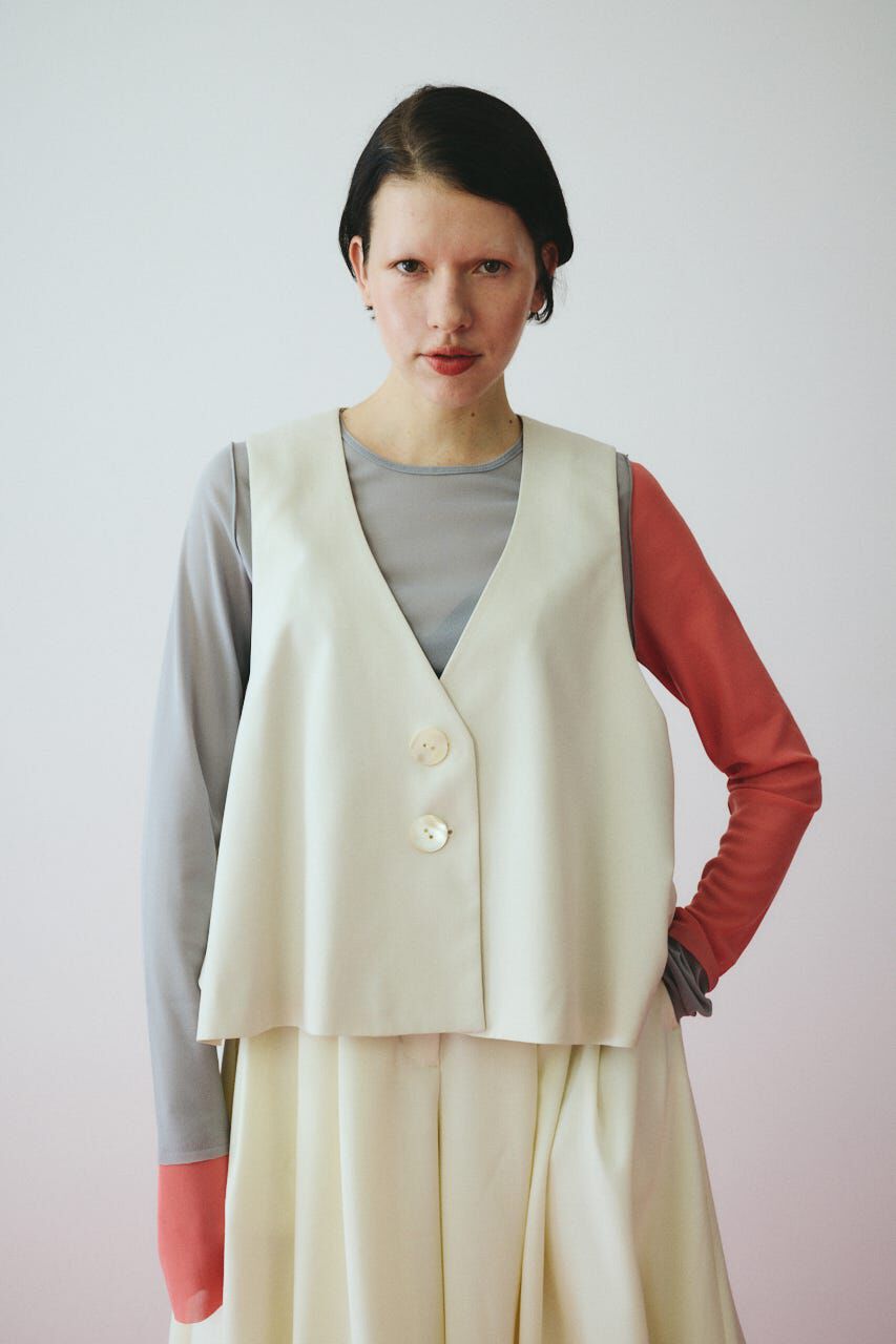 HeRIN.CYE「A line vest」|ダウンベスト・ベスト|