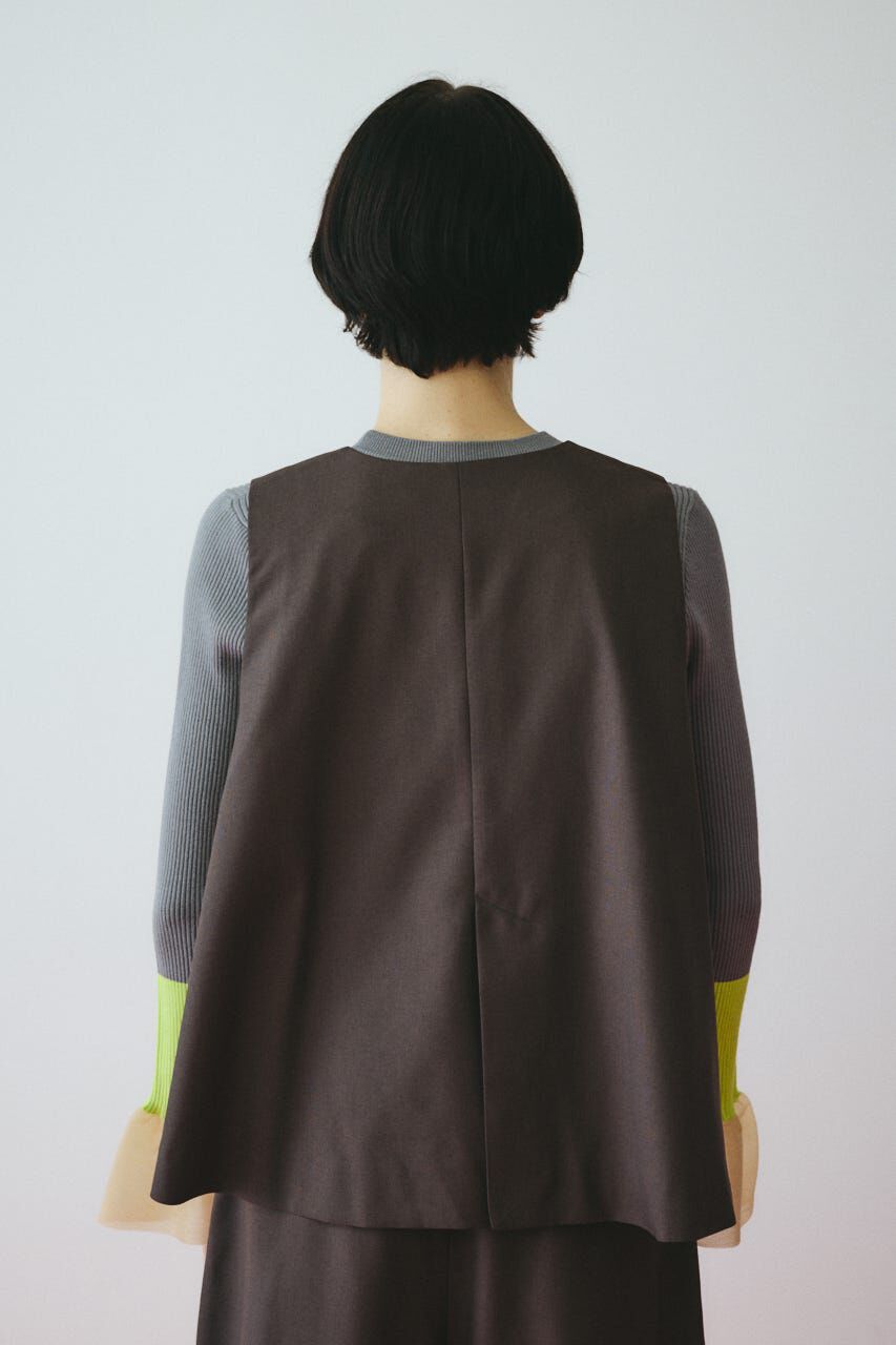 HeRIN.CYE「A line vest」|ダウンベスト・ベスト|