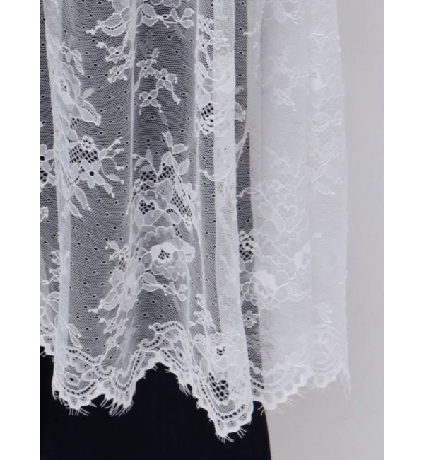 CALNAMUR「LACE&times;KNIT LONG CD/レース&times;ニットロングカーディガン」|カーディガン|