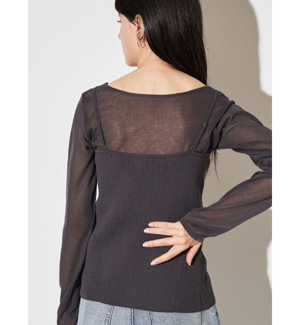 ELENDEEK「MULTI CAMI SET KT」|カーディガン|