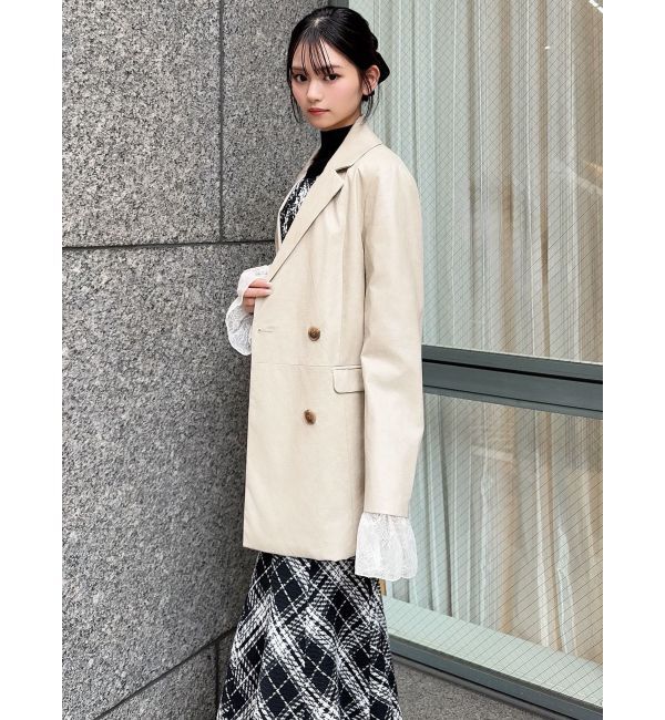 RESEXXY「カフスレースフェイクレザージャケット」|その他|