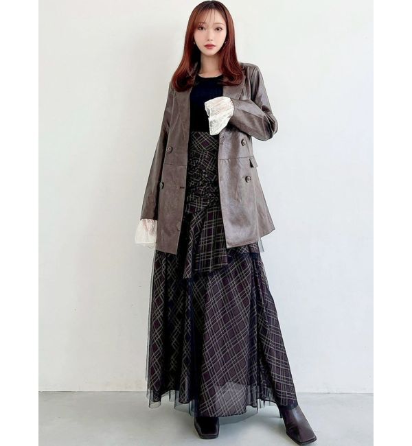 RESEXXY「カフスレースフェイクレザージャケット」|その他|