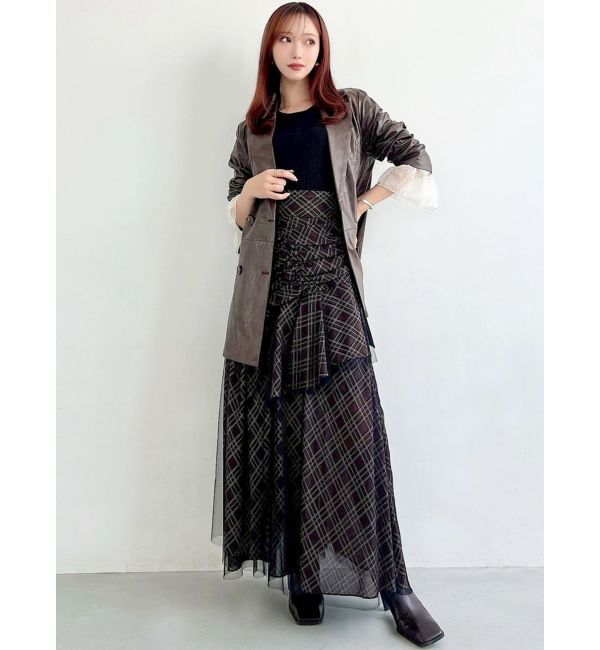 RESEXXY「カフスレースフェイクレザージャケット」|その他|