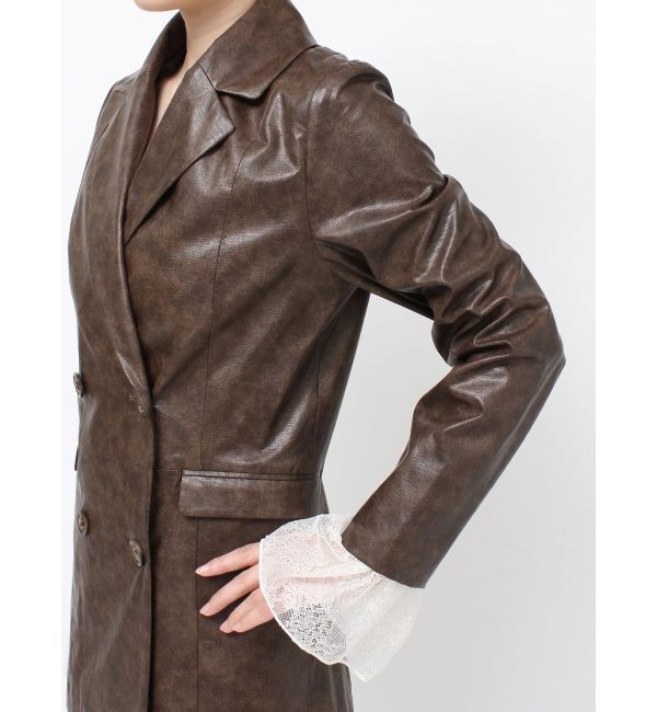 RESEXXY「カフスレースフェイクレザージャケット」|その他|