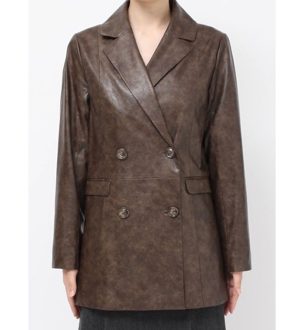 RESEXXY「カフスレースフェイクレザージャケット」|その他|