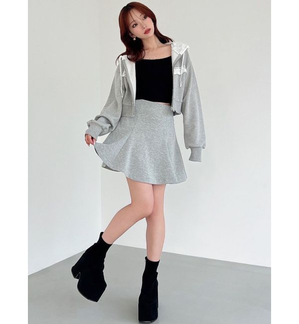 RESEXXY「スウェットフレアミニスカート【セットアップ着用可能】」|スカート|