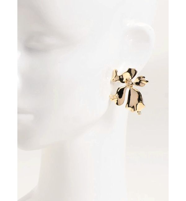 RESEXXY「メタリックフラワーピアス」|ピアス|