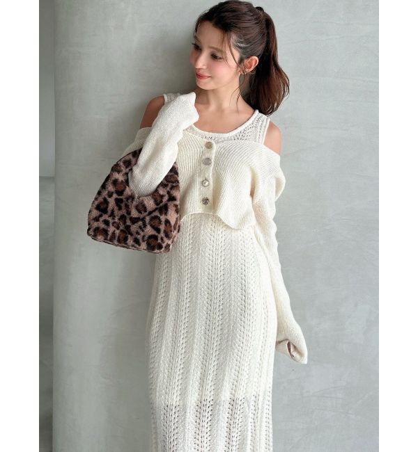 RESEXXY「アンサンブルレースニットワンピース」|ワンピース|