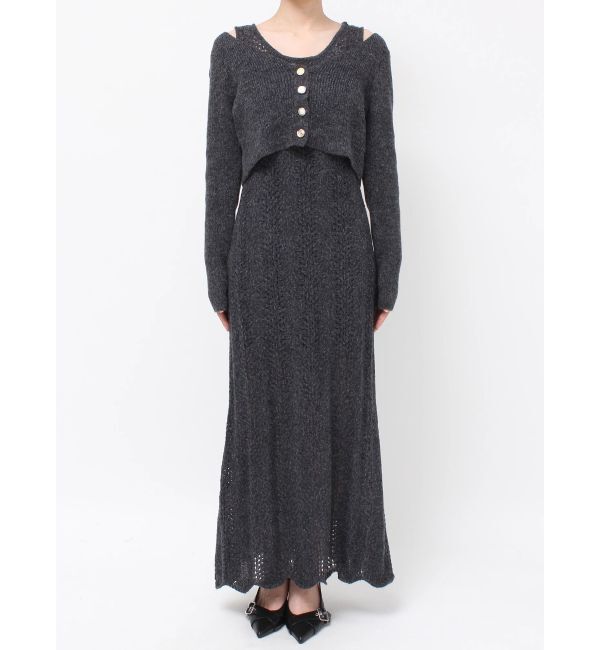 RESEXXY「アンサンブルレースニットワンピース」|ワンピース|