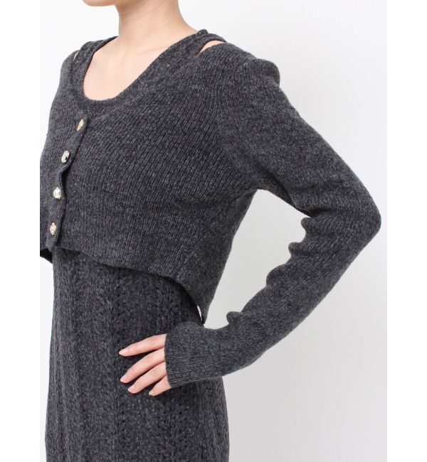 RESEXXY「アンサンブルレースニットワンピース」|ワンピース|