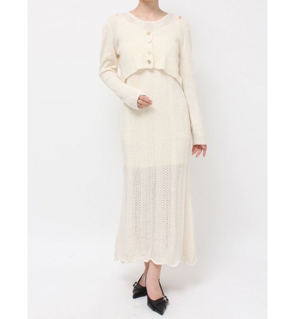 RESEXXY「アンサンブルレースニットワンピース」|ワンピース|