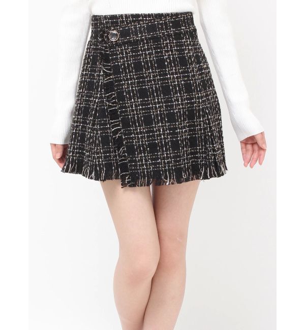 RESEXXY「ツイードラップミニスカート」|スカート|