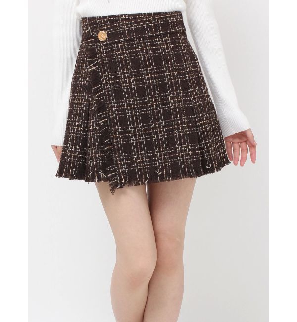 RESEXXY「ツイードラップミニスカート」|スカート|