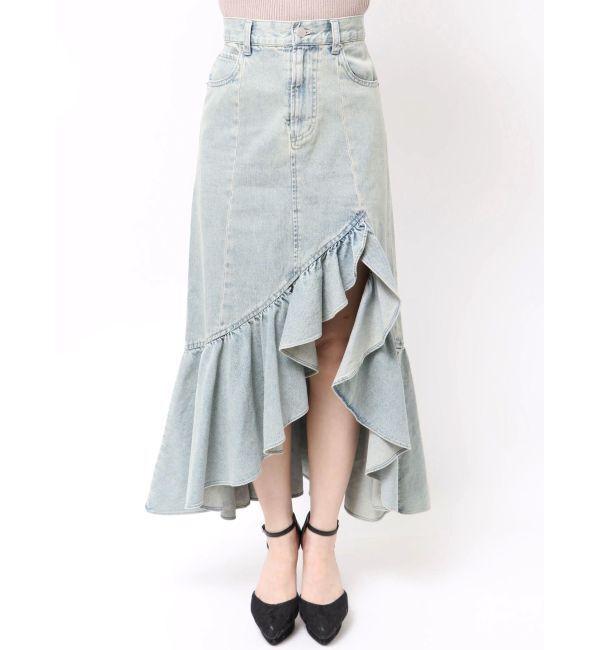 RESEXXY「ラッフルデニムスカート」|スカート|