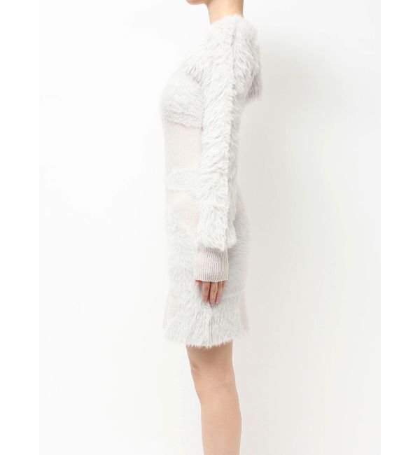 RESEXXY「フェザーニットレイヤードワンピース」|ワンピース|